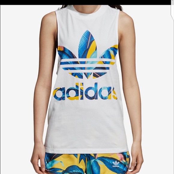 *SOLD* NWT Adidas FARM Palm Print Set - Picture 2 of 8